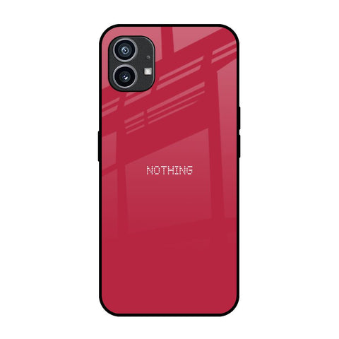 Solo Maroon Nothing Phone 1 Glass Back Cover Online