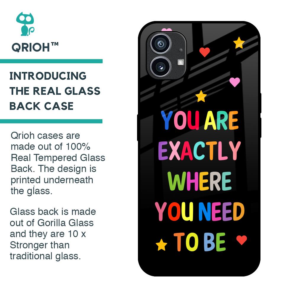 Magical Words Glass Case for Nothing Phone 1