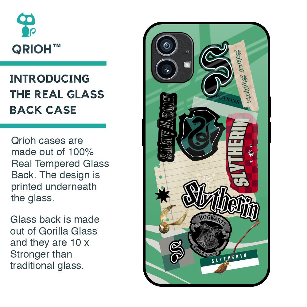 Slytherin Glass Case for Nothing Phone 1