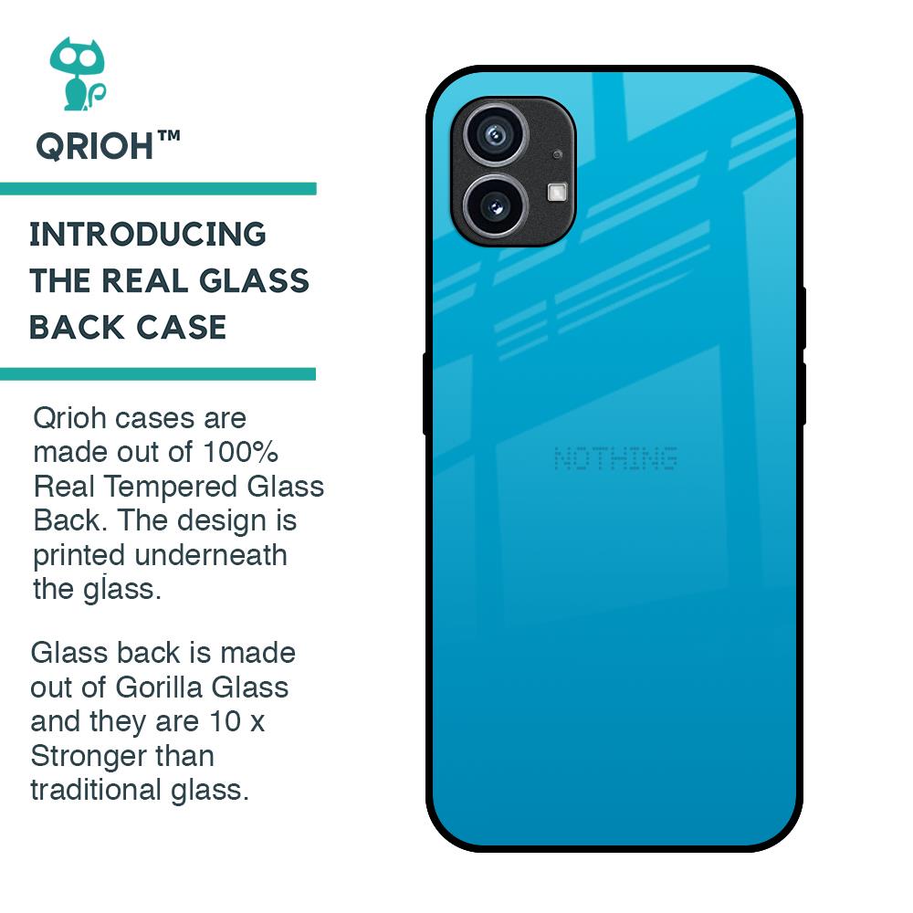 Blue Aqua Glass Case for Nothing Phone 1