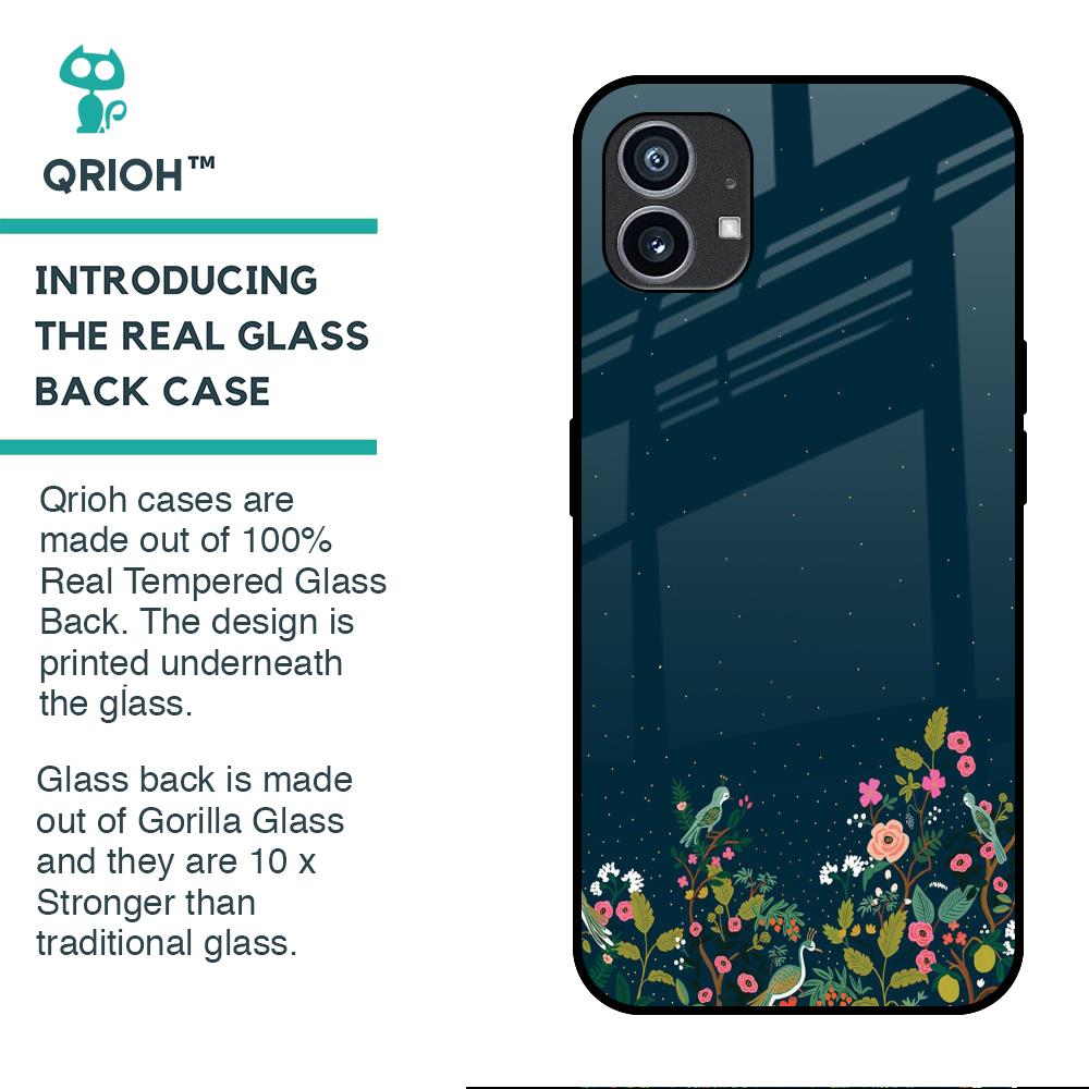 Small Garden Glass Case For Nothing Phone (1)