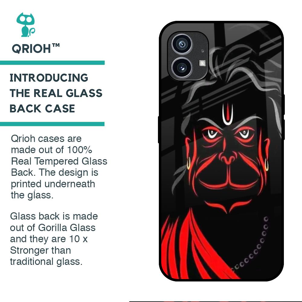 Lord Hanuman Glass Case For Nothing Phone (1)