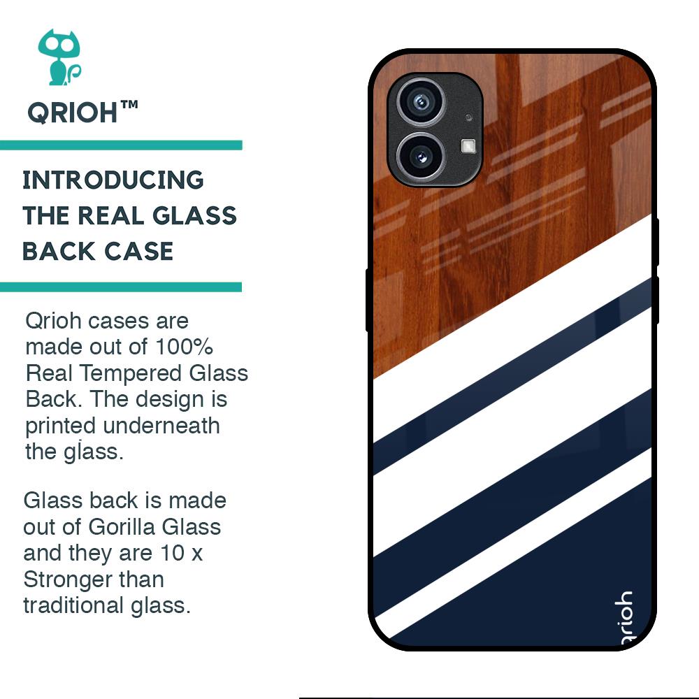 Bold Stripes Glass case for Nothing Phone (1)
