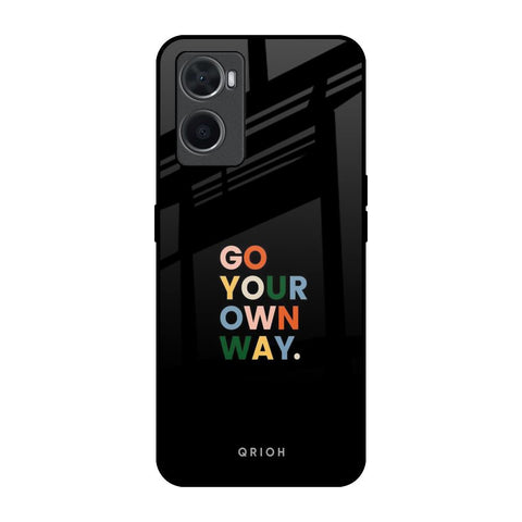 Go Your Own Way Oppo A36 Glass Back Cover Online