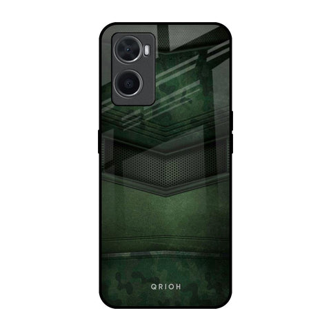 Green Leather Oppo A36 Glass Back Cover Online