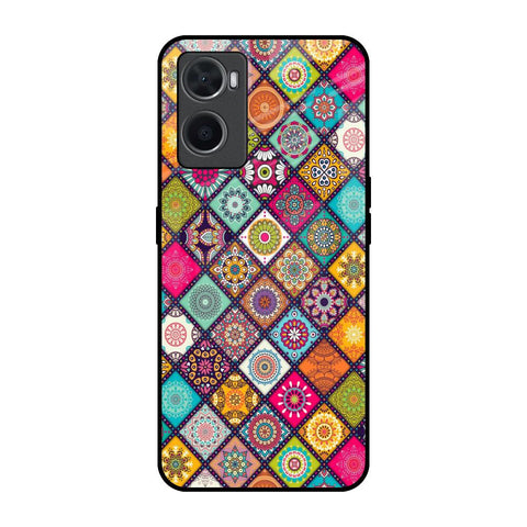 Multicolor Mandala Oppo A36 Glass Back Cover Online