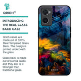 Multicolor Oil Painting Glass Case for Oppo A36