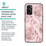 Shimmer Roses Glass case for Oppo A36