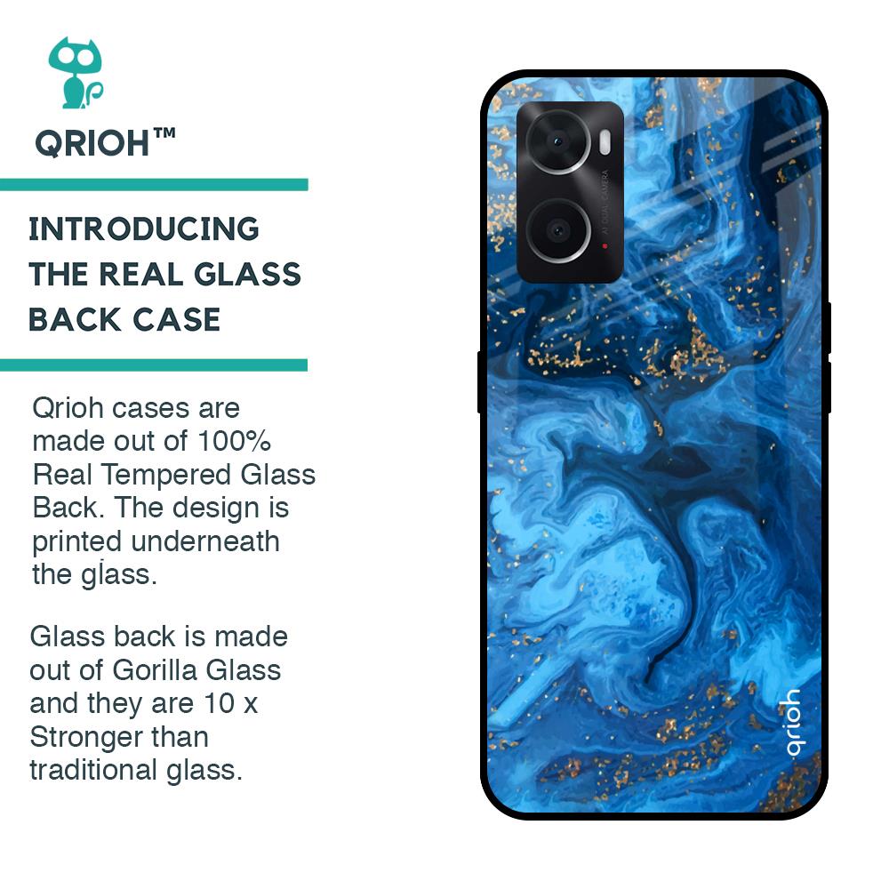 Gold Sprinkle Glass case for Oppo A36