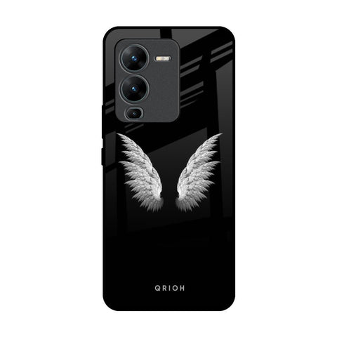 White Angel Wings Vivo V25 Pro Glass Back Cover Online