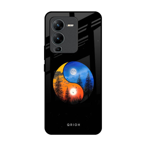 Yin Yang Balance Vivo V25 Pro Glass Back Cover Online