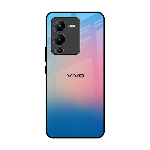 Blue & Pink Ombre Vivo V25 Pro Glass Back Cover Online