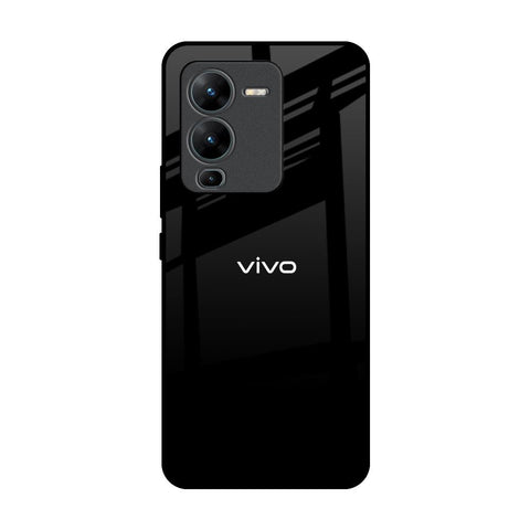 Jet Black Vivo V25 Pro Glass Back Cover Online