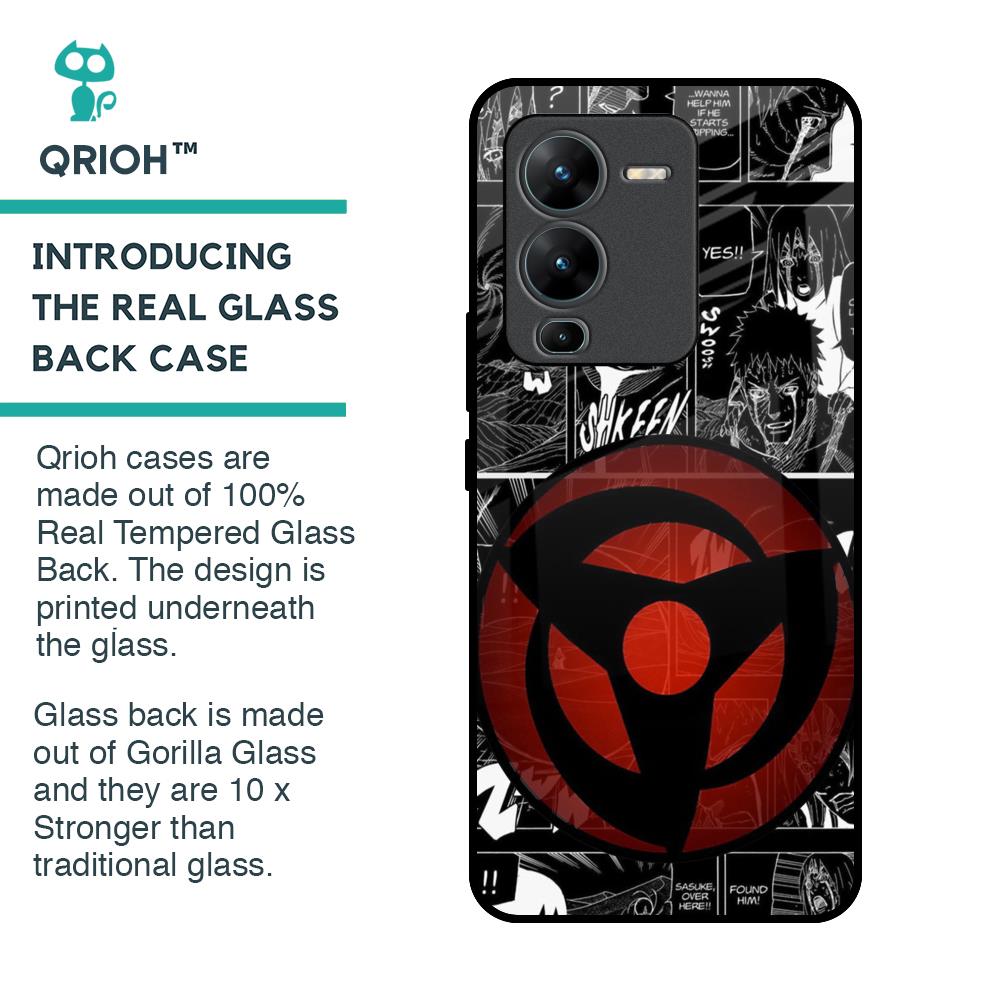 Sharingan Glass Case for Vivo V25 Pro