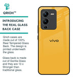 Fluorescent Yellow Glass case for Vivo V25 Pro
