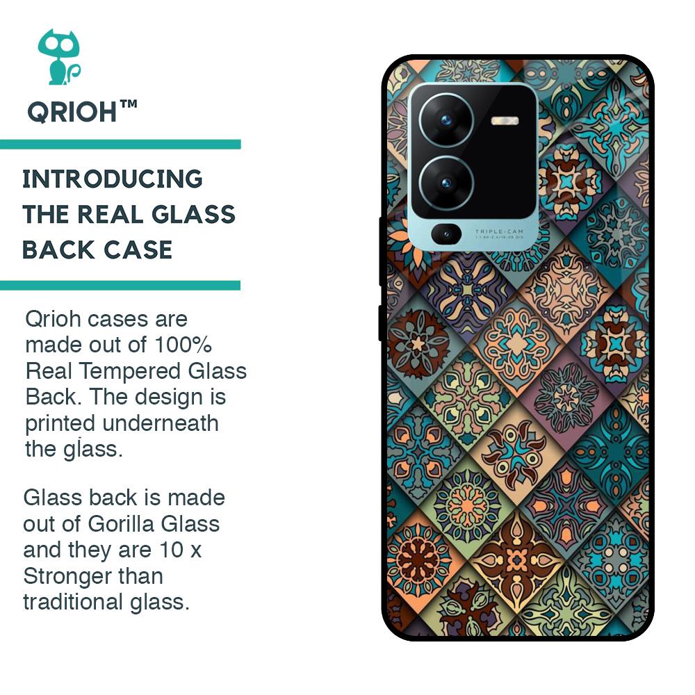 Retro Art Glass case for Vivo V25 Pro