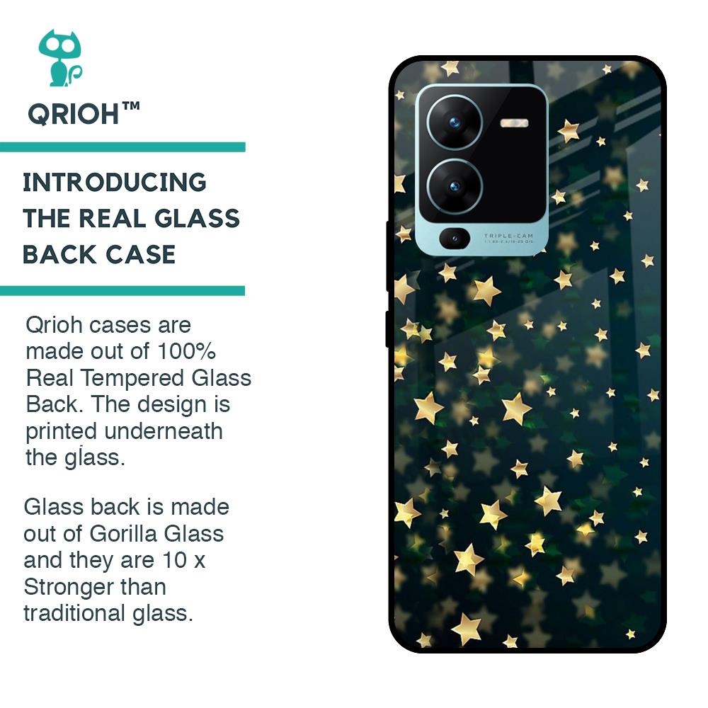 Dazzling Stars Glass Case For Vivo V25 Pro