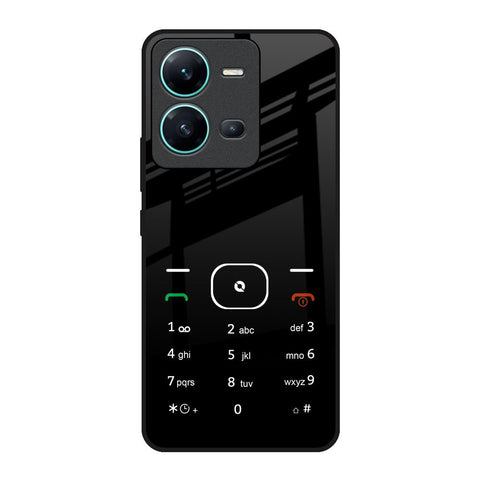 Classic Keypad Pattern Vivo V25 Glass Back Cover Online