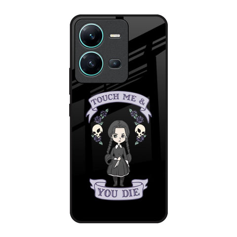 Touch Me & You Die Vivo V25 Glass Back Cover Online