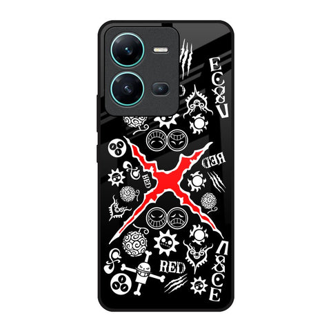 Red Zone Vivo V25 Glass Back Cover Online