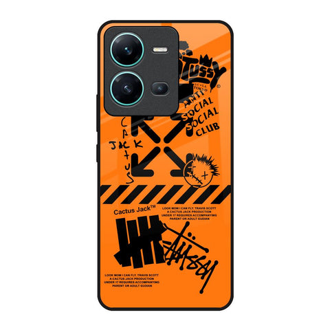 Anti Social Club Vivo V25 Glass Back Cover Online