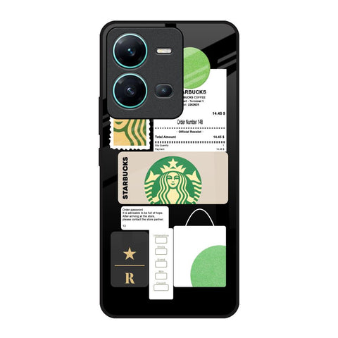 Coffee Latte Vivo V25 Glass Back Cover Online