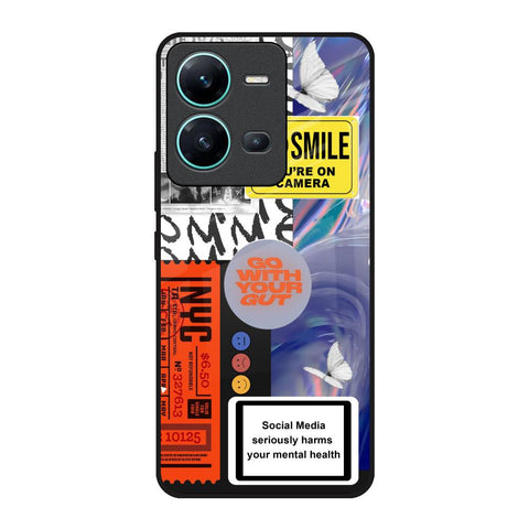 Smile for Camera Vivo V25 Glass Back Cover Online