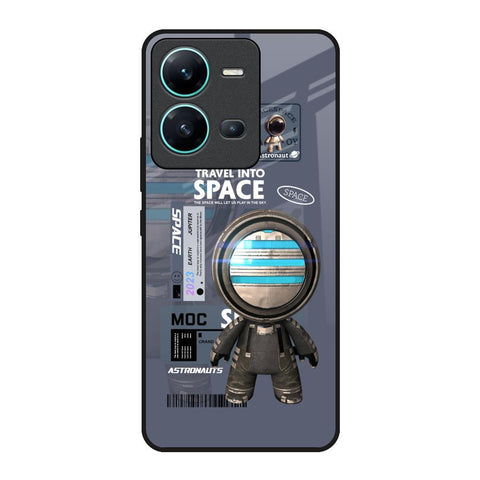 Space Travel Vivo V25 Glass Back Cover Online