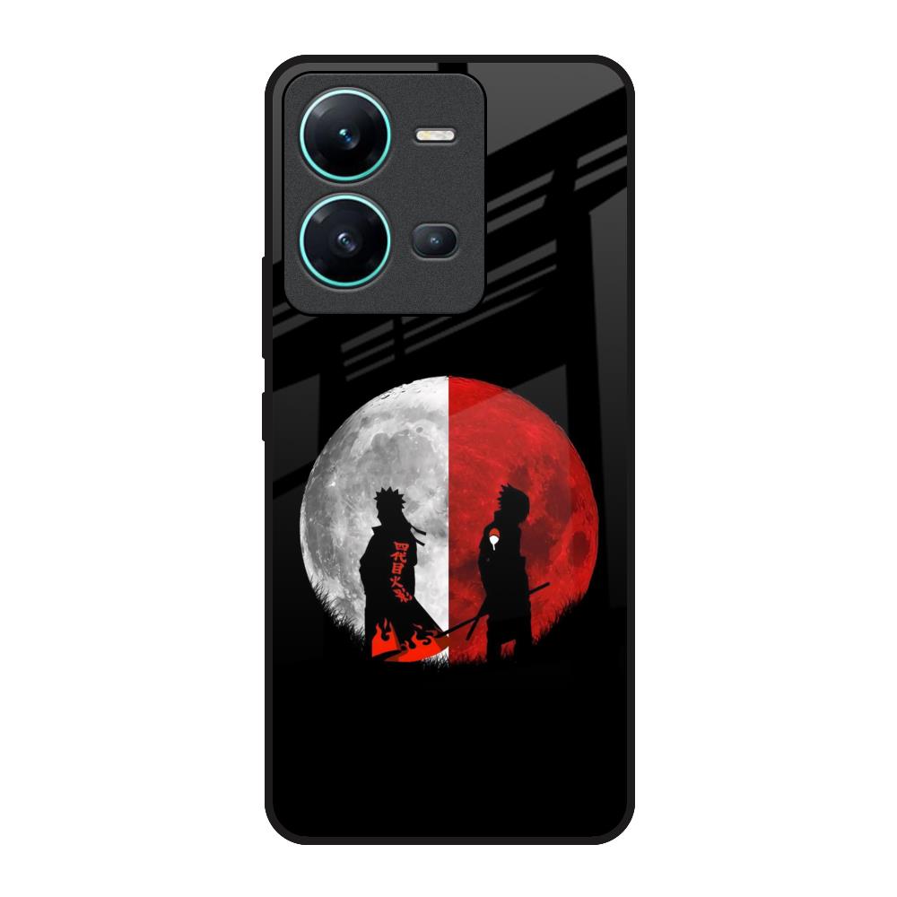 Anime Red Moon Vivo V25 Glass Back Cover Online