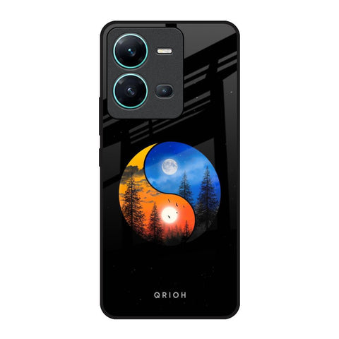 Yin Yang Balance Vivo V25 Glass Back Cover Online