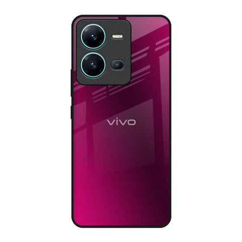 Pink Burst Vivo V25 Glass Back Cover Online