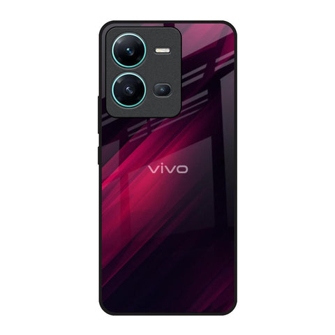 Razor Black Vivo V25 Glass Back Cover Online