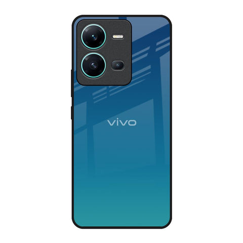 Celestial Blue Vivo V25 Glass Back Cover Online