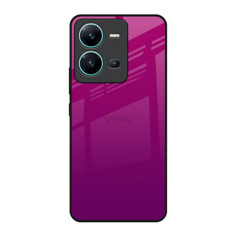 Magenta Gradient Vivo V25 Glass Back Cover Online