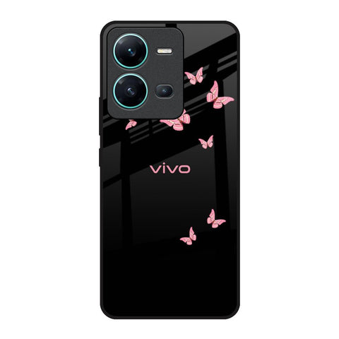 Fly Butterfly Vivo V25 Glass Back Cover Online