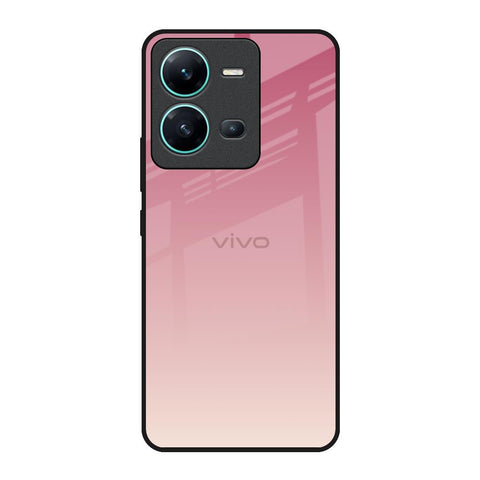 Blooming Pink Vivo V25 Glass Back Cover Online