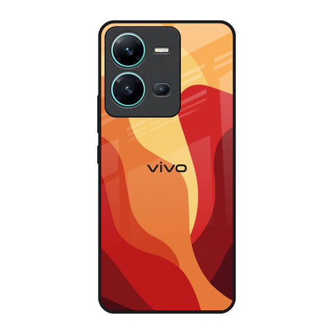 Magma Color Pattern Vivo V25 Glass Back Cover Online