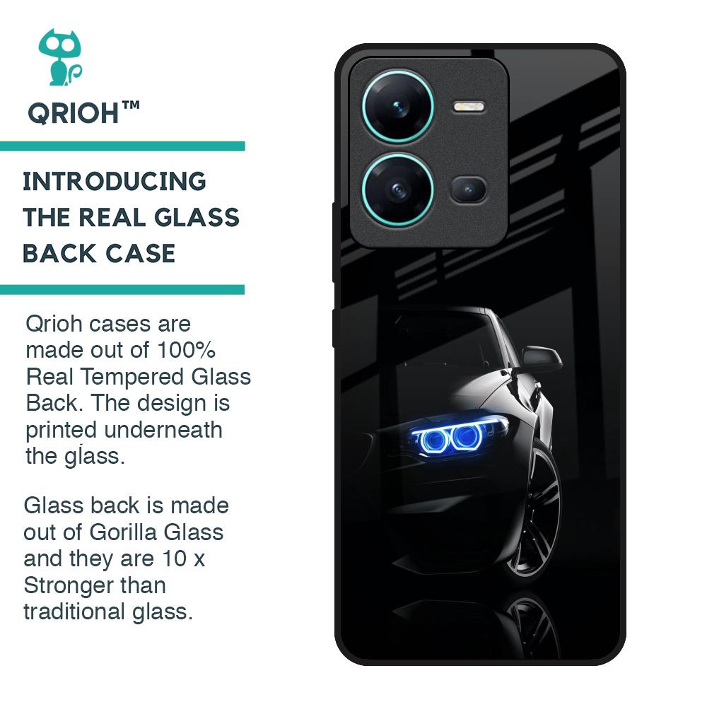Car In Dark Glass Case for Vivo V25