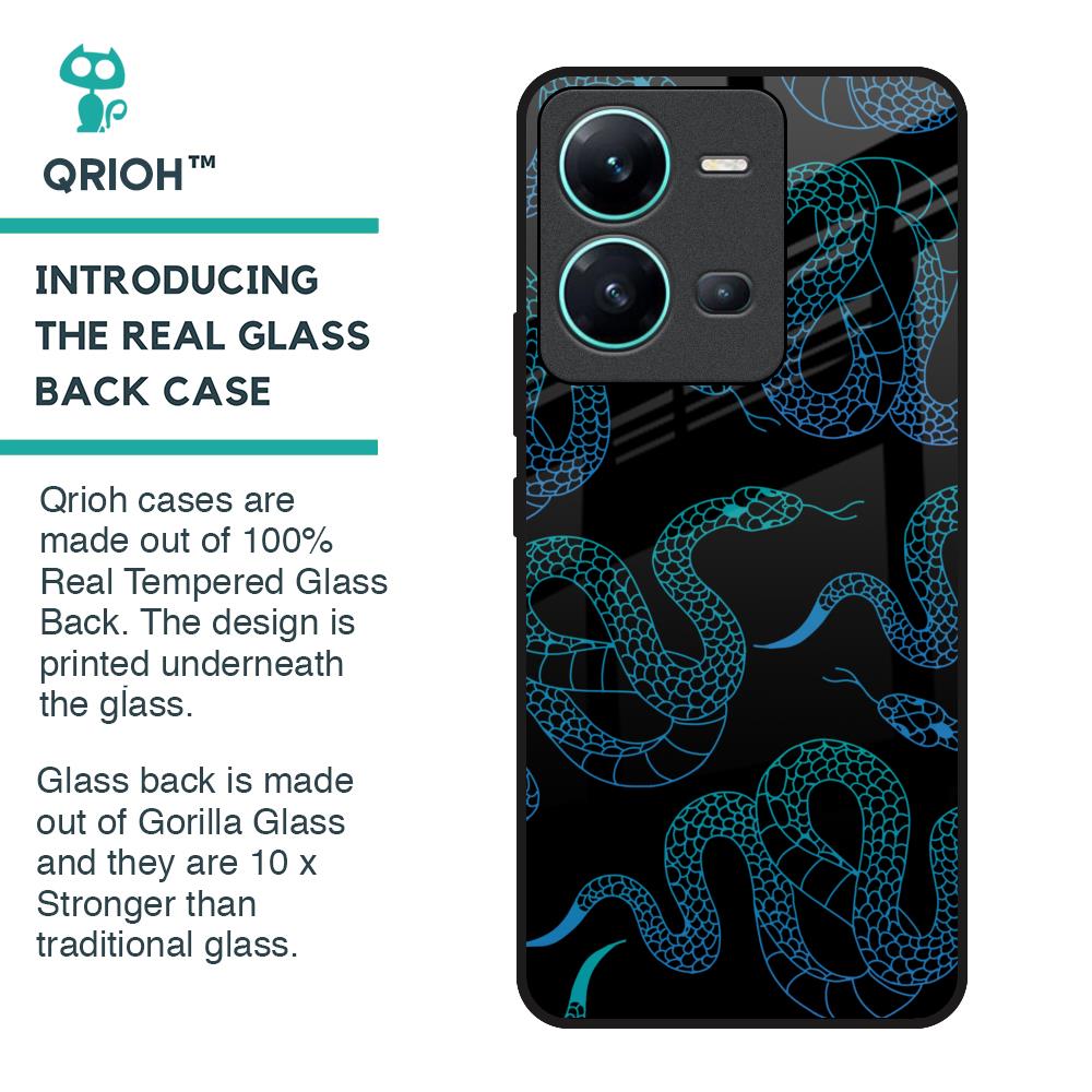 Serpentine Glass Case for Vivo V25