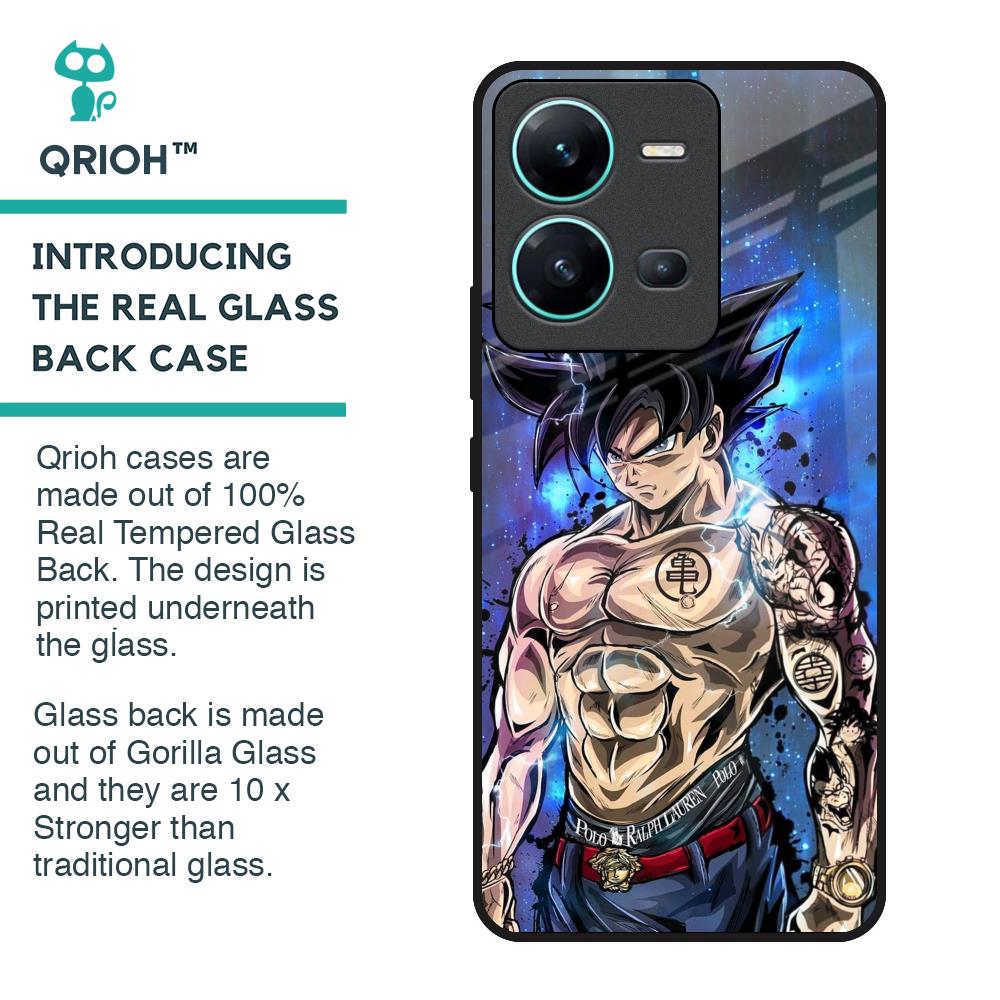 Branded Anime Glass Case for Vivo V25