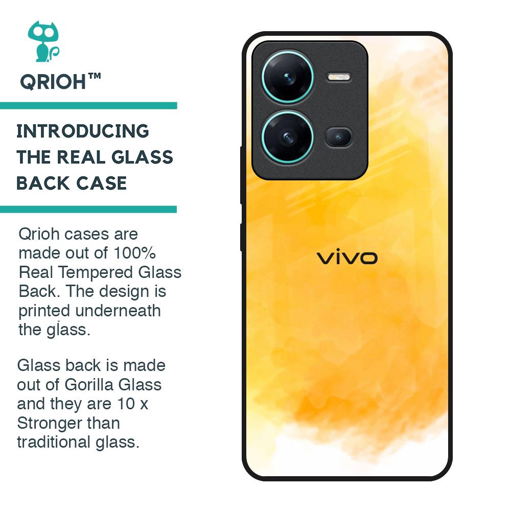 Rustic Orange Glass Case for Vivo V25