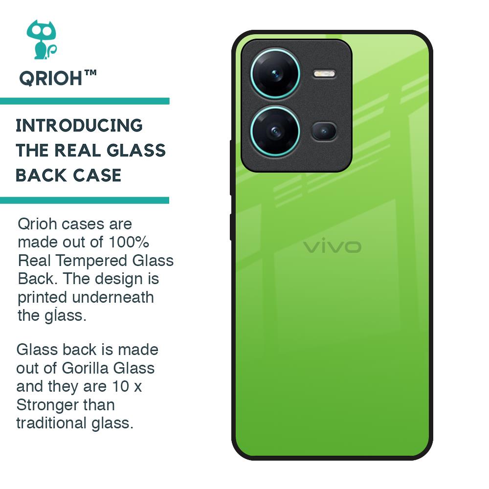 Paradise Green Glass Case For Vivo V25
