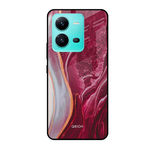 Crimson Ruby Vivo V25 Glass Cases & Covers Online