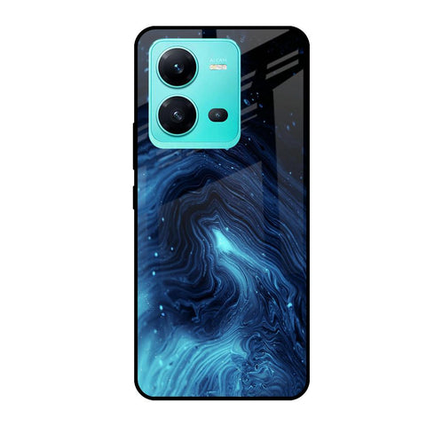 Dazzling Ocean Gradient Vivo V25 Glass Cases & Covers Online