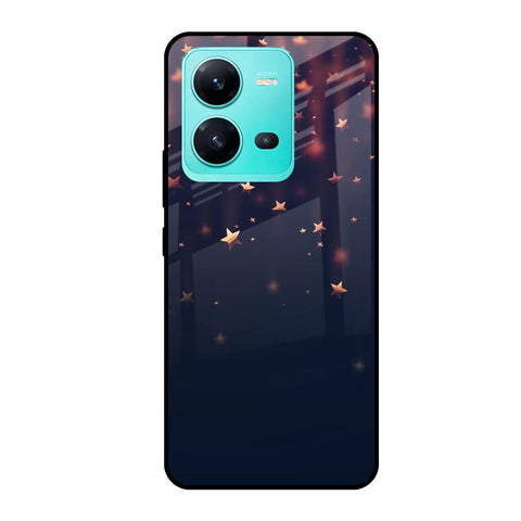 Falling Stars Vivo V25 Glass Cases & Covers Online