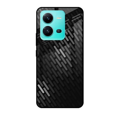 Dark Abstract Pattern Vivo V25 Glass Cases & Covers Online