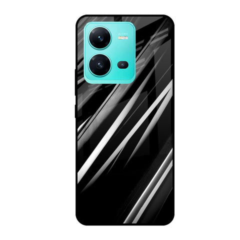 Black & Grey Gradient Vivo V25 Glass Cases & Covers Online