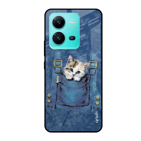Kitty In Pocket Vivo V25 Glass Cases & Covers Online