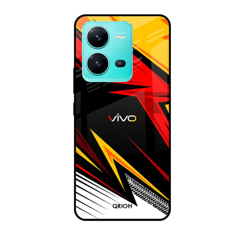 Race Jersey Pattern Vivo V25 Glass Cases & Covers Online