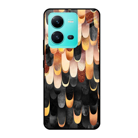 Bronze Abstract Vivo V25 Glass Cases & Covers Online